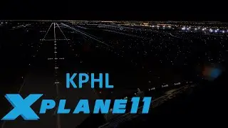 XPLANE CINEMATIC  |  CONTINENTAL 737 NIGHT LANDING KPHL
