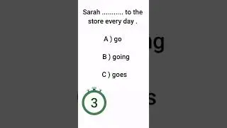 English Grammar Quiz #1