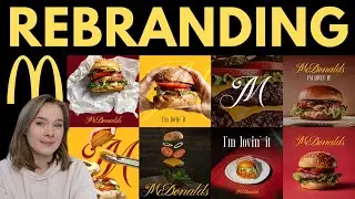 MCDONALDS FULL BRAND IDENTITY REDESIGN Start to Finish Full Process | Easy Graphic Design Branding