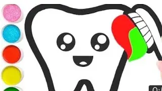 draw teeth for children | bolaalar uchun tish rashmini chizish | untuk anak