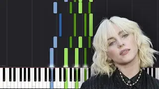 Billie Eilish - When The Party's Over [Easy Piano Tutorial] (Synthesia)