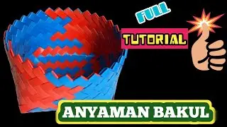 Tutorial anyaman bakul #fls2n#caramembuatanyaman #caramembuattastalikur#diy@DavazkaYoutube