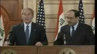 Zapatazo al presidente Bush en Iraq