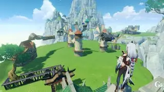 Serenitea Pot Obstacle Race Track | Emerald Peak Realm v1.0 | Genshin Impact