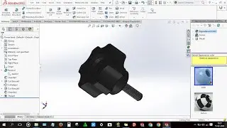 How to design Flower Knob screw in solidworks