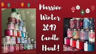 MASSIVE Bath & Body Works Winter Candle Haul| Christmas 2019🎄☃️