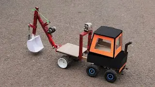 Science Project Make DC Motor RC Controlled  Mechanical JCB / Science Experiment Electric JCB