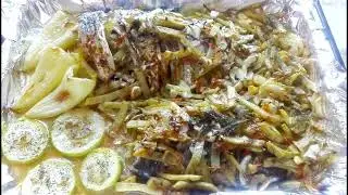 Шикарный деревенский обед за 240 руб  Улов с овощами