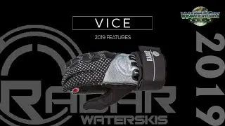 Radar Vice Inside Out Clincher Water Ski Gloves 2019  - Available at Water Ski World