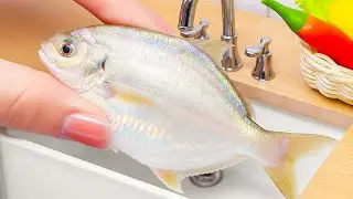 Most Satisfying Miniature Food Compilation | 1000+  Fish Recipe Idea by Mini Yummy