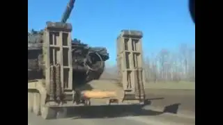 Доставка Т-72Б к границе. Матвеев Курган.