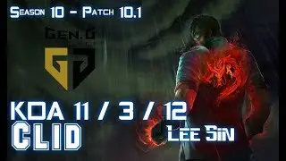 Gen Clid LEE SIN vs NUNU Jungle - Patch 10.1 KR Ranked
