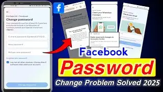 Facebook password change problem 2025🥵 Check your WhatsApp messages problem fixed 🙂 change password
