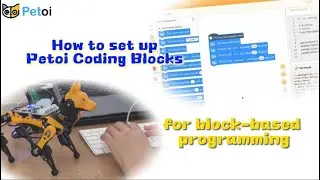 Set up Block Based Programming | Petoi Coding Blocks Robotics Curriculum 00 | PetoiCamp