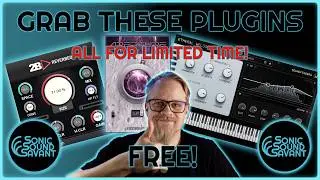 Three new free plugins for music production! ALL FREE FOR LIMITED TIME!