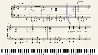 The Uranium Suite - Ride the Cyclone (Piano Solo Tutorial)
