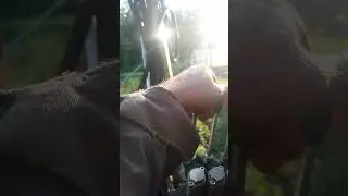 самодельный миниэксклватор.