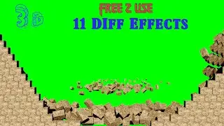 Free Green Screen Effects video wall break chroma key effect