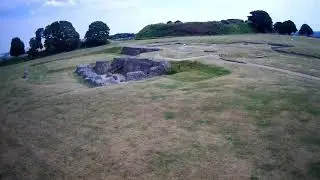 Ufo Orb over old sarum castle in Salisbury, Wiltshire