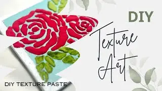 Full process TEXTURE ART 🥀✨ | Texture Paste | FULL process | Rose | Aesthetic Hues