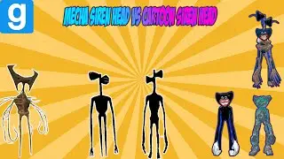 MECHA SIREN HEAD VS CARTOON SIREN HEAD- Garry's Mod Sandbox