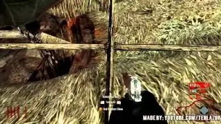 Black Ops Zombies: 'Shi No Numa' Glitches - *NEW* Ontop of Map + Zombie Barrier Glitch