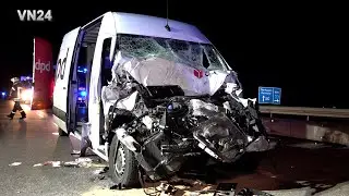 VN24 - Sprinter crashes into truck and was dragged for 260 meters