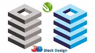 How to Create 3D Block In Corel Draw, Corel Draw Tutorials, 3D design In Corel Draw 