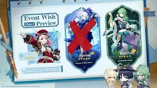 NO FURINA! 4.6 BANNERS MAJOR CHANGES! (Baizhu, Wanderer) | Genshin Impact
