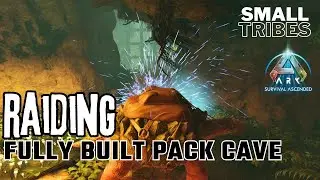 Raiding A Fully Built Pack Cave For Crazy Profit! -Ark Ascended|SmallTribes|ep.33