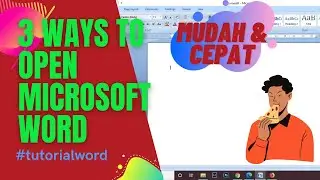 cara membuka microsoft word dengan cepat