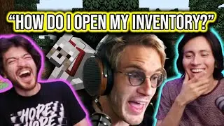 Reacting to Pewdiepie playing Minecraft again in 2024