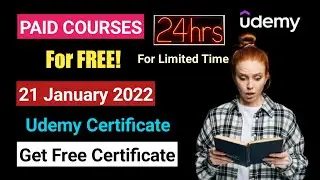Udemy Paid Courses In Free with certficate 21 Jan | Free Premium Courses
