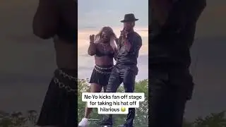 Neyo kicked a fan off stage for taking his hat