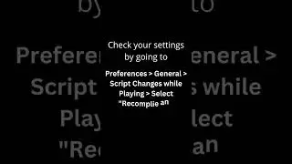 Tips 01 || Script Changes in Play Mode || Learn Unity || Game Developer Unity 
