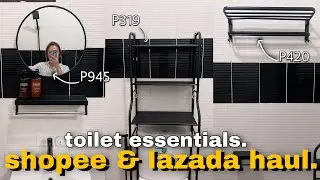 3.3 SHOPEE & LAZADA HAUL (Toilet & Bathroom Essentials!🚽✨) | Ar. Erika Lim