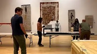 Installation Time-Lapse Video: Marrnyula Munuŋgurr's 