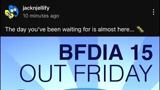 BFDIA 15 RELEASE DATE: THIS FRIDAY!