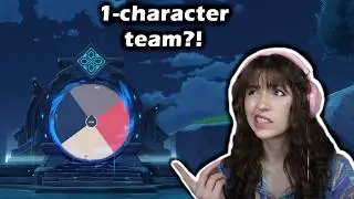 using ONE character in the abyss? wheel picks NUMBER of characters! | Genshin Spiral Abyss Challenge