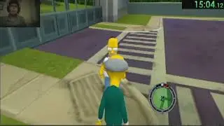 Primer intento The Simpsons Hit and Run (Misiones de Homero)
