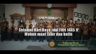 Ucapan Idul Fitri 2024 - PA Ngawi