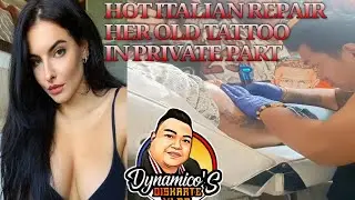 HOT ITALIAN GIRL REPAIR HER TATTOO IN PRIVATE PART!VIRAL VIDEO! 