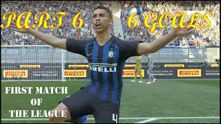 PES 2019 PART 6   FIRST MATCH OF THE SEASON 6 GOALS !!!