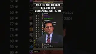When the auction house is closed for maintenance for the day #wow #worldofwarcraft #warcraft