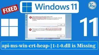 ✅ How To Fix api-ms-win-crt-heap-I1-1-0.dll OR api-ms-win-crt-runtime-I1-1-0.dll is Missing