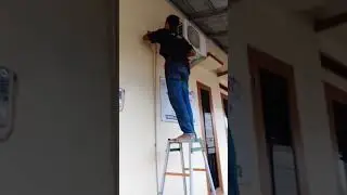 #alhamdulillah udah selesai ac nya yang kebocoran nya