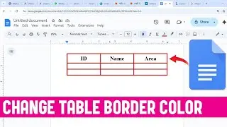How To Change Table Line Color in Google Docs