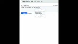 Generate highly accurate SQL queries that fully matches your database schema using AI Bot