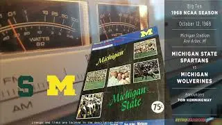 1968-Oct-12 • MSU/UM • Michigan State vs Michigan - Classic NCAA Football Radio Broadcast