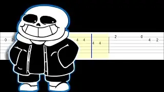Friday Night Funkin' VS Sans - Underpants (Easy Guitar Tabs Tutorial)